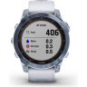 Часы GARMIN FENIX 7 SAPPHIRE SOLAR MINERAL BLUE DLC TITANIUM WITH WHITESTONE BAND 010-02540-25