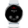 Часы GARMIN VENU 3 SILVER STAINLESS STEEL BEZEL WITH WHITESTONE CASE AND SILICONE BAND 010-02784-00