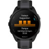 Смарт-часы GARMIN FORERUNNER 165, черный/сланцево-серый силиконовый ремешок 010-02863-20
