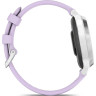 Смарт-часы GARMIN LILY 2 ACTIVE серебристые с силиконовым ремешком цвета фиолетовый жасмин 010-02891-01