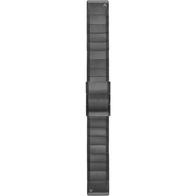 Ремешок сменный для GARMIN QUICKFIT 20MM, металлический (Тёмно-серый) 010-12496-06